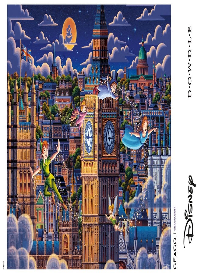 Ceaco - Disney - Dowdle - Peter Pan Learning to Fly - 1500 Piece Puzzle for Adults - Challenging and Perfect for Game Nights - Finished Puzzle Size 38.5 x 26.5 - Image 5